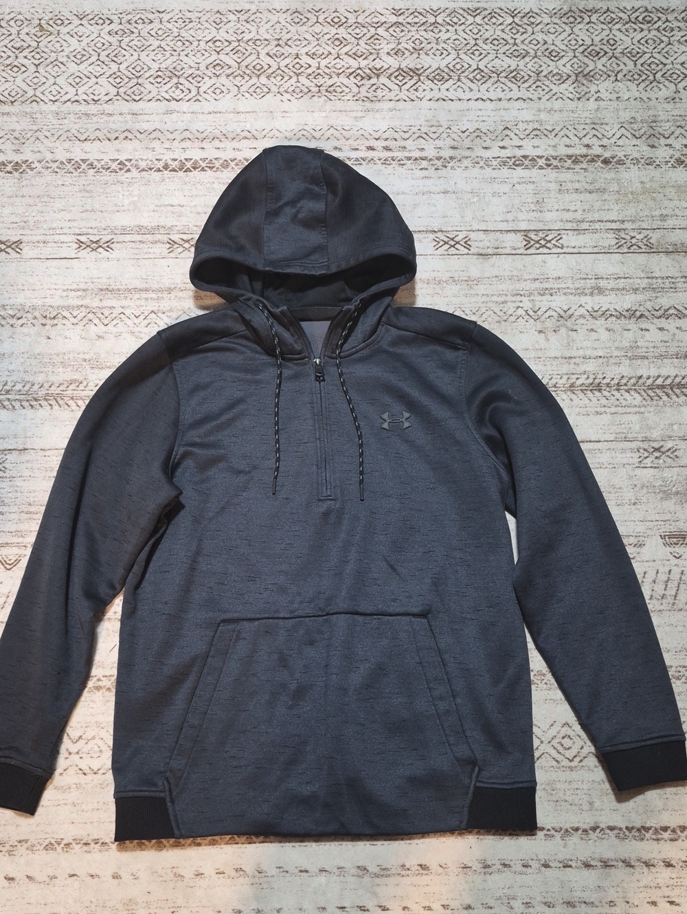 Under Armour Men's Dark Charcoal Half-Zip Hoodie